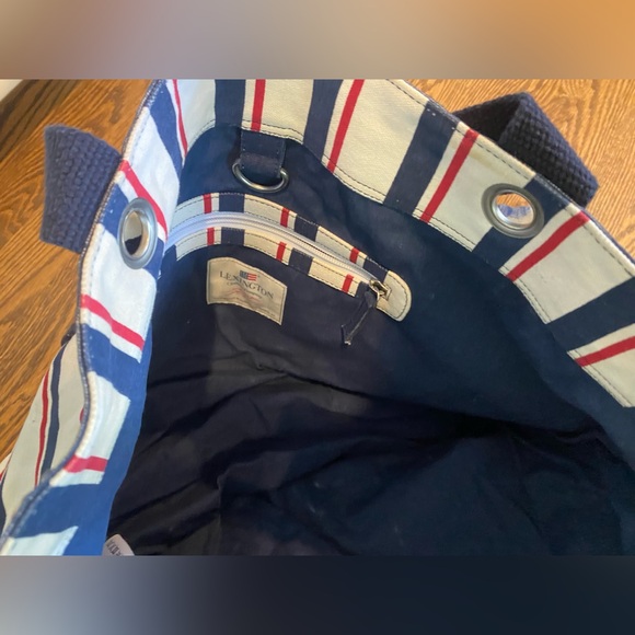 Limited Edition Lexington & Co. x Guild Hall Red/White/Blue Striped Tote - Picture 7 of 8
